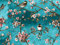 Mambo Design PVC Tischdecke Polly Vogel Türkis Wachstuch · Breite & Länge wählbar· abwaschbare Tischdecke · Kirschblüten Rosa Japan Meise, Größe:140 x 100 cm