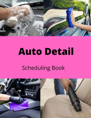 AUTO DETAIL SCHEDULE BOOK