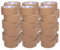 ADHES Ruban adhésif d'emballage en eco papier kraft bande de colis pour boîte carton demenagement,50mm x 40m,brun,36Rouleaux