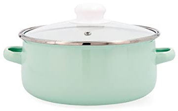 Quid Cocco Cacerola Acero Esmaltado 20cm - 2,3l Acero Carbonatado Apto Vitrocerámica Apto Eléctrico Antiadherente