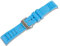 Crafter Blue UX08 Ersatzband aus Gummi mit geradem Ende, Schmetterlingsverschluss, für alle 20 mm breiten Armbanduhren, Blau