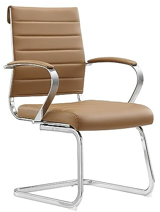 Sedero Design Esszimmerstuhl Cádiz - Konferenzstuhl - Schicker Stuhl für Esszimmer und Büro (Cognac)