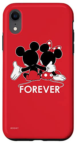 iPhone XR Disney Mickey and Minnie Mouse Silhouettes Forever Red Case