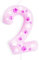 mciskin Pink Dog Paw Birthday Candles,Boy Girl 2nd Birthday Decoration,Pink Birthday Number Candles,Cute Paw Print Number 2 Candles for Cake,Dog Party Cake Decorations, Pet Themed Party Supplies