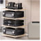 Audio rack hifi regal 24 32 Zoll Hoch Audio Stereo Rack/ Medienständer, Modern Komponenten Kabinett/ Rack Audio-Turm AV-Halterung Regal, Mit Verstellbaren Ablagen, Für Eck-Entertainment-Center(Style1,