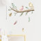 astylishome Wall Stickers for Kitchen Tree Branch Decals Forest Birds Sticker Botanical Removable Wallpaper for Bedroom Living Room Baby Nursery Walls Decor 1615