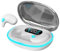 Gcerfby Wireless Earbuds, Bone Conduction Wireless Headphones, Noise Cancelling Earbuds, Versatile Use, Portable, Black/White, For Smartphones, Tablets, Computer, Laptop