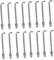 Toyvian 48pcs Banjo Accessory Banjo Hooks Bracket Hooks Tension Hooks and Replacement Parts for Western Musical Instruments for Repairs and Maintenance