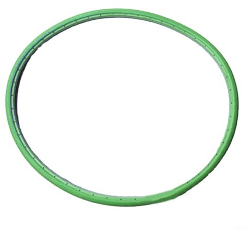 Solider Fahrradreifen, luftloser Fahrradreifen, verschleißfester Gummireifen, verbesserte Optik, 700 x 23C farbiges Rad (gelb)