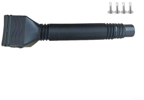1 Stück dehnbare Regenrinne Fallrohr-Ablaufrohr-Verlängerung, Ablaufrohr-Verlängerung, ausziehbar von 50,8 bis 150,8 cm (schwarz)