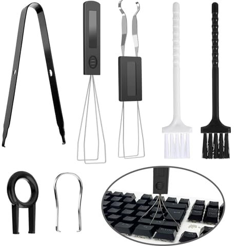 SOGHO Keycap Remover,7 Stücke Keycap Puller,Keycap,Switch Puller,Tastatur Tasten Entferner,Tastenkappen Entferner Für Mechanische Tastaturen, Entfernen Und Installieren Der Tastenkappen