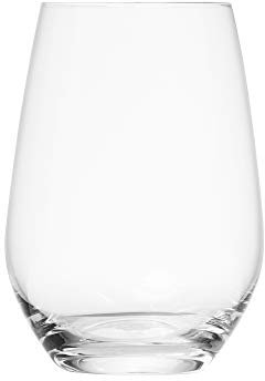Schott Zwiesel Crystal Glass Tritan Crystal Glass Forte Collection Universal/Cocktail Tumbler, Stemless Wine Glass, 19.1-Ounce, Set of 6