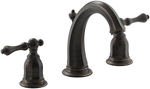 Kohler K-13491-4-2BZ Kelston Robinets d'évier en bronze huilé, taille unique