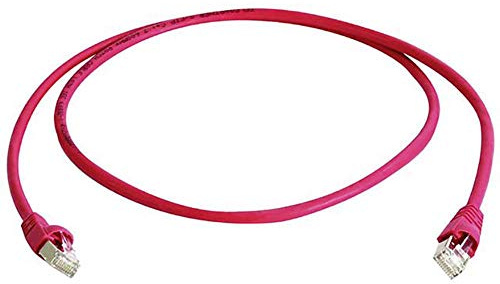 TELEGÄRTNER L00000A0232 Patchkabel Kat.6A (tief), S/FTP, 0,25m rot