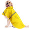 OCSOSO Regenmantel Hund, Hunderegenmantel für Mittelgroße und Große Hunde, Regenjacken Hund Wasserdicht, Hunde Regenjacke Atmungsaktiv und Komfortabel Hundemantel für Regenwetter Kleidung (Gelb L)