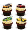 Top That 12 essbare Kuchendekorationen aus Esspapier, Motiv: Fast Car, 12 verschiedene Bilder, für Auto-Enthusiasten, Vollständig essbar, Weiß, Junggesellenabschied, Feierliche Anlässe