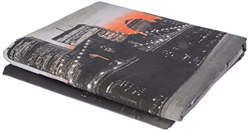 COSY collection Housse Couette 220x240 + 2 taies Pur Coton 57 Fils New York Gris