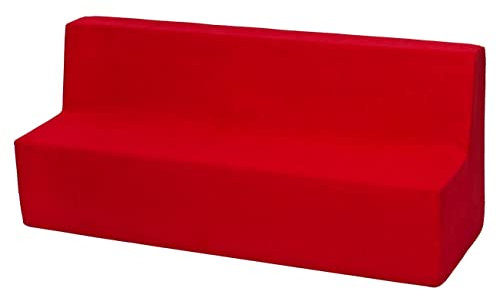 Velinda Kindersofa Kindercouch Spielsofa Softsofa Minicouch Sitzbank Kindermöbel (Farbe: rot)