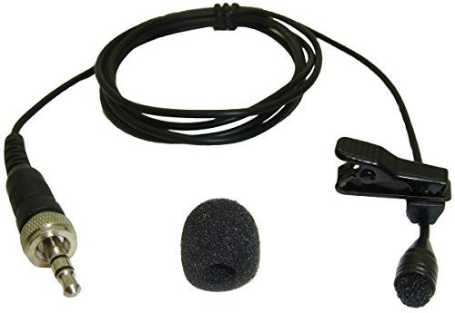 MICRONIC MINIATURE LAVALIERE (LAV MIC) MICROPHONE CLIP ON LAPEL/TIE FOR SENNHEISER 3.5mm LOCKING JACK PLUG RADIO TRANSMITTER EW100 EW300 EW500 G2 G3 SK20 XSW