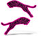 Erreinge® Adesivo Rosa Fluo 10 cm Puma Sticker stampato per Auto Moto Parete Paraurti Computer Portatile Bagagli Biciclette