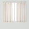 Dalina Textil - Cortina de Cocina Translúcido Lisa, Visillo Transparente para Cocina, Comedor, Marco de Puerta 2 Piezas Tejido Gasa Finas Beige con Rayas 100x140cm