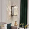Moderne Kristall Wandleuchte, Tricolor Einstellbare LED Kristall Wandlampe, Für Wohnzimmer Schlafzimmer Küche Esszimmer Hotel Flur Beleuchtung (Silber)