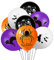 OTMVicor Halloween Balloons,12inch 20pcs Black Orange white purple Latex Balloons for Halloween party Decoration