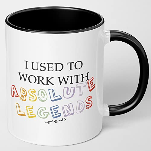 Work Leaving Gift Lovely Leaving Gift for Mate | I Used to Work with Absolute Legends Black Leaving Mug 11oz