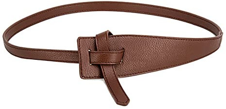 URFEDA Frauen Damen Obi PU Leder Gürtel Breiter Verstellbarer Taillengürtel Unregelmäßig Mode Taille Gürtel Bindegürtel Hüftgürtel für Frauen Kleider