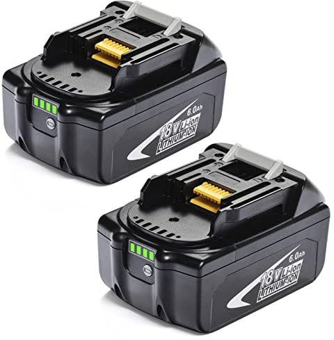 2er-Pack 18V 5.0Ah Ersatzakku für Makita Akku 18V BL1860B BL1820B 1830B 1840B 1850B, kompatibel mit Makita 18V Werkzeugen, Passend für Original Makita 18V Akku Ladegerät
