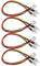 VGOL 4PCS PC Case Fan Motherboard Extension Cable 2 x 3-Pin Male to 3-Pin Female Fan Splitter Cable Lead 22cm Computer Accessories