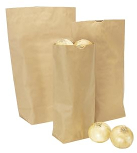 kaiserkraft | Bodenbeutel Terra | aus Natronpapier | 2-lagig | LxB 450 x 280 mm | VE 250 STK