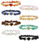 MILAKOO Splitterarmband Edelstein Armband Herzform Stretch 7Chakra Damen Armband 8 Farben mit Box