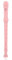 Kunststoffblockflöte, Altblockflöte, Musikblockflöte, Flöte, Sopranblockflöte, 8 Löcher, Hohe Tonhöhe, Sopranblockflöte, Flöte, ABS-Instrumente, Rohrpfeife, Kinder (Rosa)