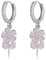 VENACOLY Lollipop Ohrringe Sterling Silber Rosa Lollipop Candy Anhänger Tropfen Ohrringe Schmuck Geschenk für Frauen Mädchen