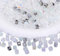 BEEFLYING 200 Stück 6 mm Würfel-Kristallglasperlen für die Schmuckherstellung, quadratische Glas-Abstandsperlen für Armbänder, Halsketten, Ohrringe, Bastelarbeiten, Heimdekoration (weiß)