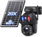 SHIWOJIA Caméras de Surveillance Solaires, Zoom Hybride 20X Camera Exterieur Solaire avec Panneau Solaire, Double Objectif, Double PIR, 360° PTZ WiFi Camera