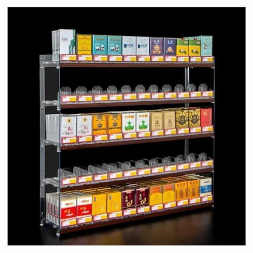 Sigaretta Display Holder, Sigaretta Box Wall Frames, Multifunzione Rettangolare Sigaretta Case Holder, Retail Cabinet Organizer, Facile da installare / Impermeabile ( Colore : Chiaro , Taglia : 44.5x2
