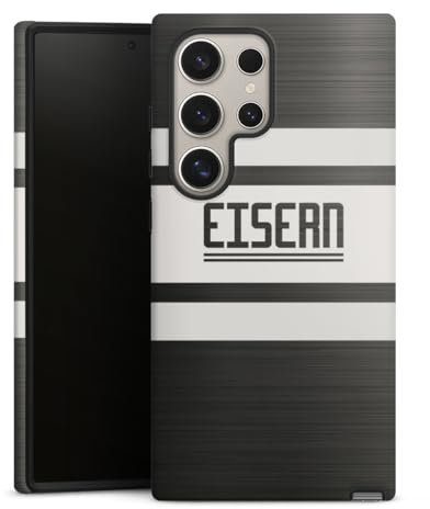 Panzer Handyhülle kompatibel mit Samsung Galaxy S24 Ultra robuste Outdoor Hülle Schutzhülle matt FCU 1. FC Union Berlin Eisern