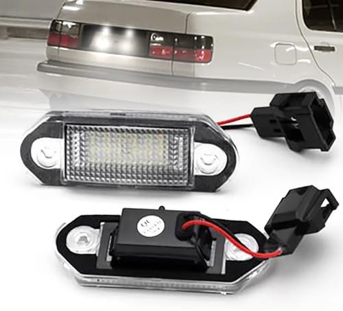 BHZNGD Kennzeichenbeleuchtung Lichter, 2 Stück fehlerfreie Kennzeichenleuchten, kompatibel mit VW Golf 3 Jetta Gol Vento A3 für S/koda O/ctavia I