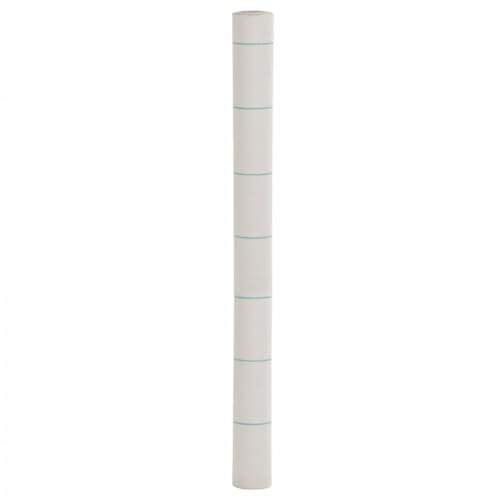 vidaXL Unkrautvlies, Gartenvlies gegen Unkraut, Unkrautfolie Wasserdurchlässig UV-stabilisiert, Unkrautflies Mulchfolie Bodengewebe, Weiß 1,5x50m PP