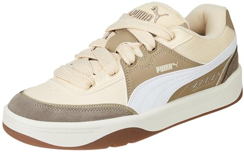PUMA Unisex Park Lifestyle SK8 Sneaker, Canvas White-ICE Coffee, 5 UK