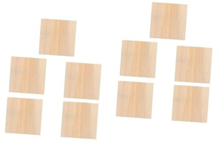 IWOWHERO 10 Stück Leere Holz Bilderrahmen Leinwandrahmen Kunsttafel Zum Malen Ton Malrahmen Quadratischer Rahmen DIY Bilderrahmen Farbe Für Maltafel Fotohalter DIY Ton