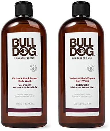 BULLDOG Gel Douche Vétiver/Poivre Noir (Lot de 2)