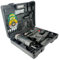 Set Completo Elettroutensili - Trapano Avvitatore 500W, Smerigliatrice 500W, Levigatrice orbitale 135W - Kit con Valigetta e 50 Accessori per Fai da Te e Bricolage