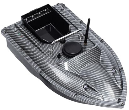 Wiyuer 500m RC Fischköder Futterboot Köderboot Baitboat Nachtangeln 1.5kg Futterboot mit GPS Köderboot Baitboat Fischerköder Boot + Fernsteuerung