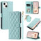 Funda con Cuerda para Huawei P20 Lite/Nova 3E, Ajustable Cordon Collar Colgante Antigolpes Case,Funda Protectora De Cuero De PU De Primera Calidad [Bolsa De Billetera] [Cierre Magnético] Verde Claro