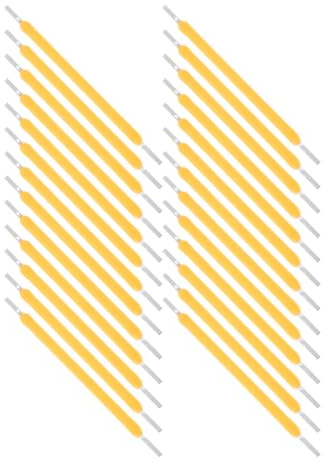 BAZEITFLOW 50 Stück LED Filament Lampen Ersatzteile für Innenbeleuchtung Warmweiß 38mm 120Ma Geeignet für Edison Glühbirnen Energieeffizient Vielseitig Einsetzbar