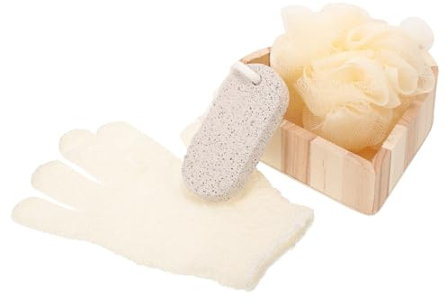 Generisch Herzförmiges Badeschrubb set Sanftes Peeling Fördert Durchblutung Hautpflegend für Dusche und Bad Praktisches Geschenk für Frauen und Familie