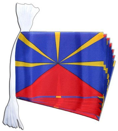 Digni Guirlande drapeau France Réunion - 5,9 m